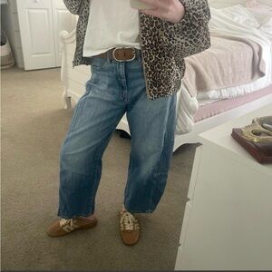 Anthropologie Blue Wide-Leg Jeans